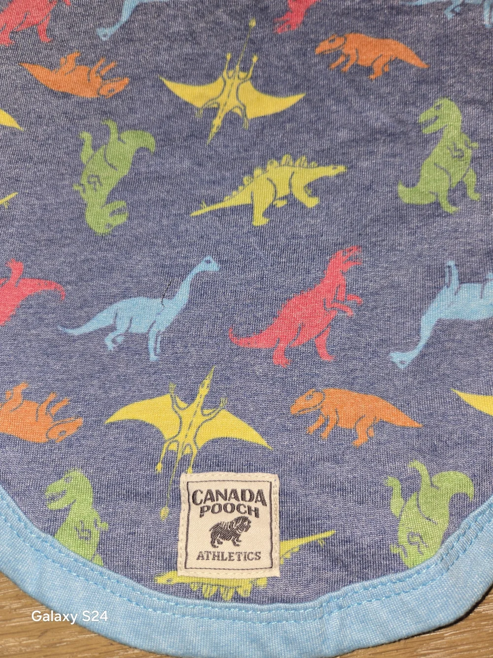 Canada Pooch Follow Me Tee For 47-55 Lb New Dinosaur Print